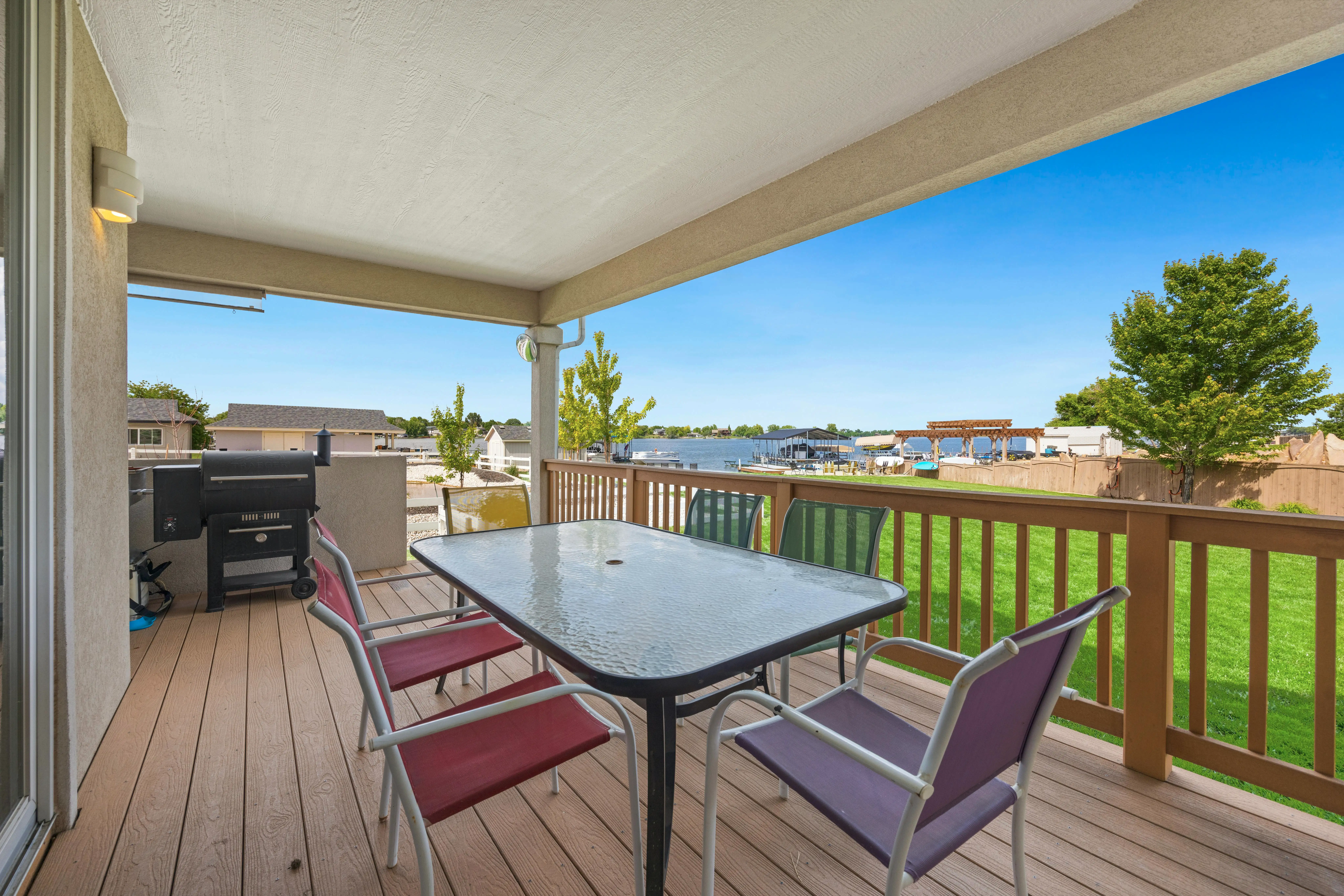 Restored backyard deck